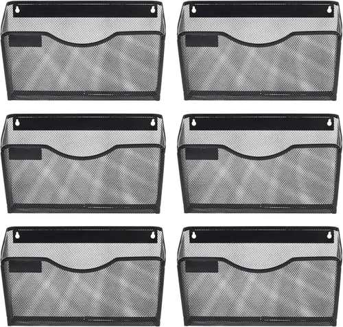 Vista 20 de EasyPAG Mesh Collection organizador de archivos y cartas para montar en pared, Negro