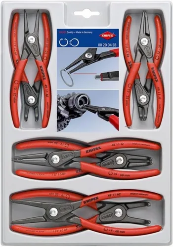 Vista 9 de Juego de alicates de precisión KNIPEX para anillos de retención 8 piezas + juego de alicates KNIPEX Cobra de combinación y punta de aguja 4 piezas