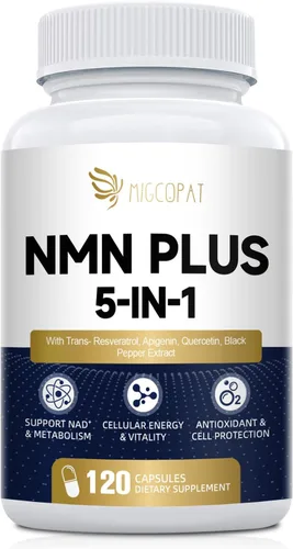 Vista 11 de Migcopat Suplemento NMN 1000mg – Suplemento NAD 5 en 1, 120 cápsulas