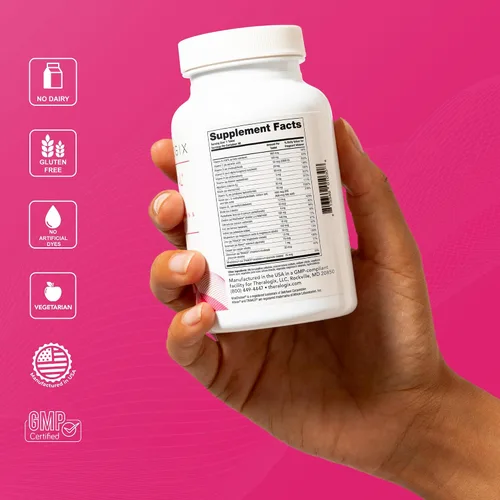 Vista 6 de Theralogix Recipiente de inositol Ovasitol + paquete de núcleo teranatal, (paquete de 2)