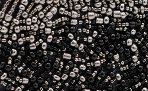 Vista 3 de Embrague de cuentas bolso de noche pulsera formal hecho a mano de comercio justo y de origen ético