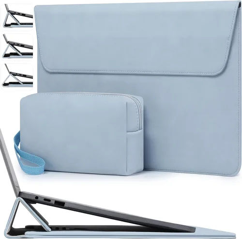 Vista 14 de HYZUO Funda para portátil de 15 pulgadas con soporte ajustable, gris Gris espacial