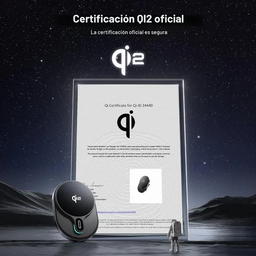 Vista 7 de HURMAI Cargador de coche MagSafe Qi2 de 15 W, para tablero y ventilación de coche, soporte de teléfono inalámbrico para iPhone