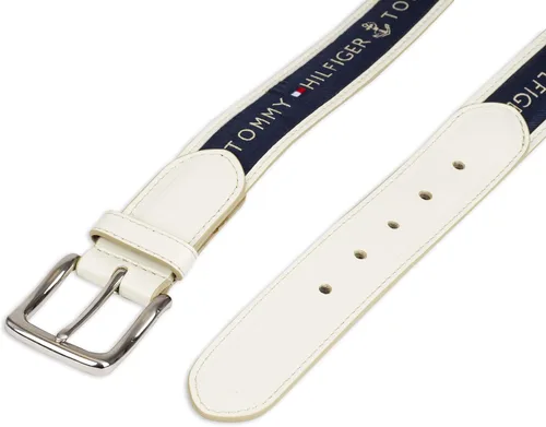 Vista 15 de Tommy Hilfiger Men's Fabric Inlay Casual Belt with Classic Harness Buckle