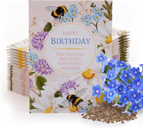 Vista 12 de Bentley Seed Co. Flores Polinizadoras del Planeta del Día de la Tierra Paquetes de Semillas de Flores Ilustrados con Abejas y Mariposas