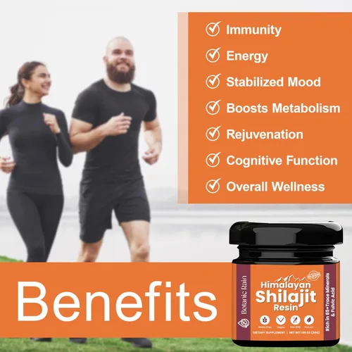 Vista 3 de Resina Shilajit pura del Himalaya para hombres y mujeres, más de 85 oligominerales, 75% más de ácido fúlvico para aumentar la energía y apoyo