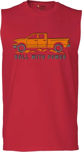 Vista 171 de Tee Hunt Camisetas gráficas y camisetas sin mangas para hombre Roll with Power Pickup Truck