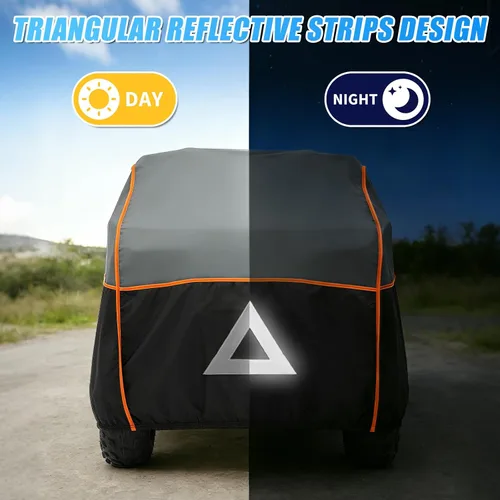 Vista 7 de Cubierta ATV para protección contra granizo, 96 pulgadas, resistente 4 ruedas, protección para todo tipo de clima, compatible con Polaris, Honda