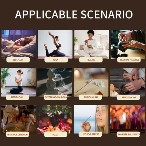 Vista 7 de Juego de soporte para quemador de incienso de cobre, cuenco de cobre martillado para uso en altar, plato de joyería, rituales, incienso, manchas