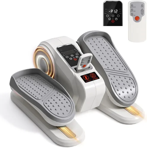 Vista 9 de Máquina elíptica para debajo del escritorio para personas mayores – Mini ejercitador de pedales para las piernas, compacto, silencioso y portátil
