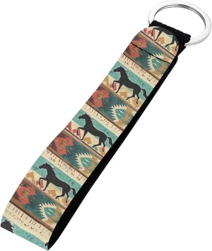 Vista 27 de INSTANTARTS Llavero automático Lanyard Hand Wrist Lanyard Correa de muñeca con anillo de metal