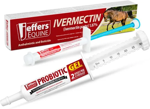 Vista 7 de Jeffers Desparasitante de gel de ivermectina 1.87% para caballos Sabor a