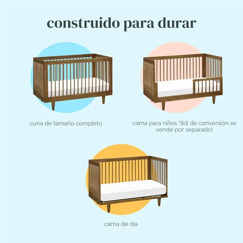 Vista 7 de Davinci Marley Cuna convertible 3 en 1, nogal
