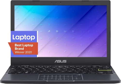 Vista 6 de ASUS Notebook E210 11.6” Ultra Thin, Procesador Intel Celeron N4020, 4GB de RAM, 64GB de almacenamiento eMMC, Windows 10 Home en Modo S con un año