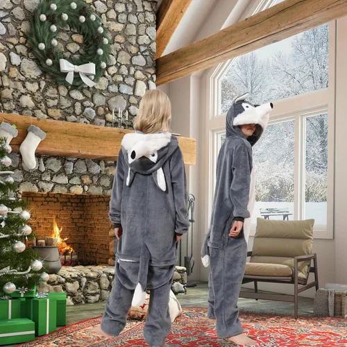 Vista 2 de IREMATE Animal Onesie Pajamas for Kids Christmas Onesie Cute One Piece Pajamas Sleepwear Gift for Boys Girls
