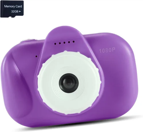 Vista 9 de Cámara digital para niños pequeños de YEEHAO, juguetes para niños de 3 a 9 años, cámara de video para niños pequeños de 1080P, regalos de Navidad