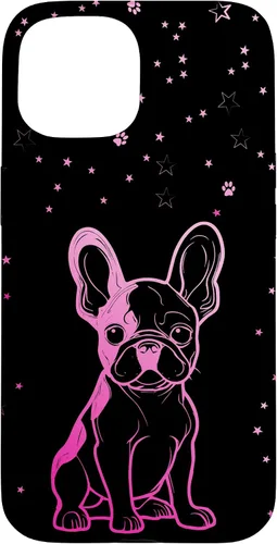 Vista 6 de Funda para iPhone 16 Bulldog francés con patrones abstractos para amantes de los perros