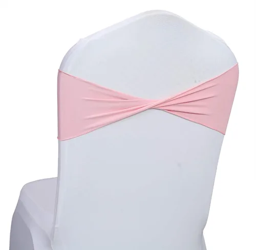 Vista 26 de MDS Paquete de 100 bandas de elastano para silla, bandas lisas sin hebilla, reutilizables, elásticas, para decoración de bodas, recepciones, Azul
