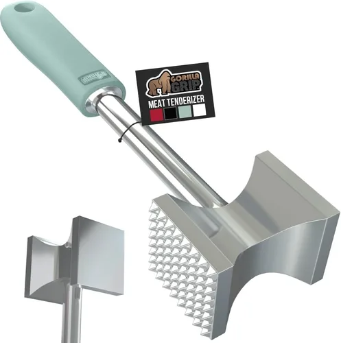 Vista 10 de GORILLA GRIP - Ablandador de carne patentado, multiuso, de doble cara, para carnes, mariscos, nueces, dulces, hielo, libra de chuleta de cerdo, sin