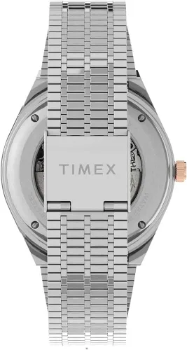 Vista 2 de Timex Reloj automático M79 de 1575in para hombre plateadomarrónnegro Reloj de pulsera automático de acero inoxidable M79 de 1575in