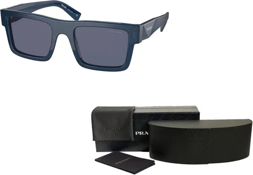 Vista 3 de Prada PR19WS Rectangle Sunglasses for Men + BUNDLE With Designer iWear Complimentary Eyewear Kit