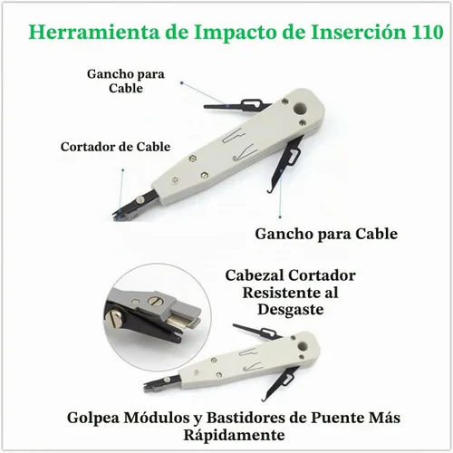 Vista 6 de Gaobige Kit de herramientas de red para Cat5 Cat5e Cat6, kit de crimpadora