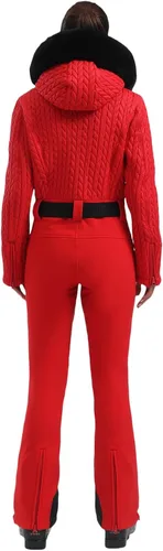 Vista 45 de GSOU SNOW Traje de esquí para mujer, traje de nieve delgado de una pieza, chaqueta de nieve, impermeable, resistente al viento, deportes al aire