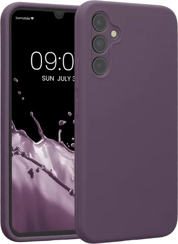Vista 173 de kwmobile Funda compatible con Samsung Galaxy A13 4G - Funda delgada de silicona TPU - Acabado suave al tacto - Amarillo radiante