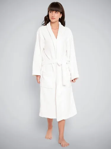 Vista 3 de CRAFTBERRY Luxury Bathrobe-100% Turkish Cotton Plush Shawl Collar Robe-Thick, Long, Warm, Soft-Winter, Spa-Unisex, Men, Women