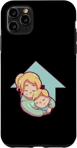 Vista 13 de iPhone 16 Mother And Child Illustration For Kids Case