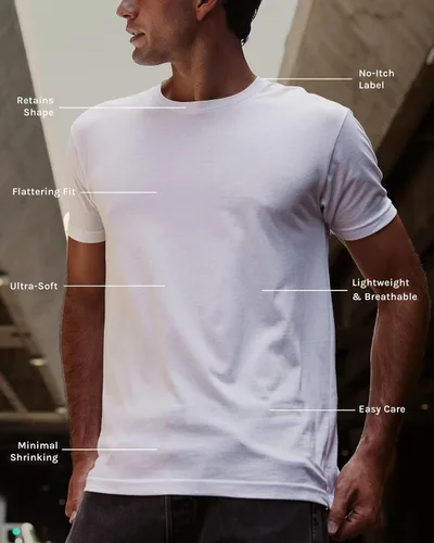 Vista 2 de INTO THE AM Camiseta para hombre, manga corta, cuello redondo, suave, ajustada, tallas S a 4XL, camisetas clásicas frescas