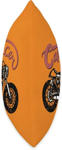 Vista 2 de American Cafe Racer Motorcycle Apparel and Merch Cafe Racer Biker Men Women Adult Teens Boys Girls Kids Youth Throw Pillow, 16x16, Multicolor