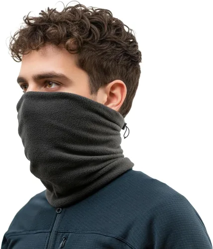 Vista 2 de Polaina de cuello de invierno, máscara de esquí, media pasamontañas, máscara facial para actividades de clima frío