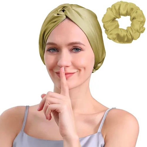 Vista 17 de WIGI Juego de 2 coleteros de seda, 100% seda de morera pura, no daña el cabello para mujeres, súper suave, elegante, apto para todo tipo de cabello