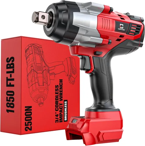 Vista 9 de Llave de impacto inalámbrica de 1/2 pulgada para batería DeWalt Max20V: Llave de impacto de alto torque de 1700 pies-libras, herramienta de servicio