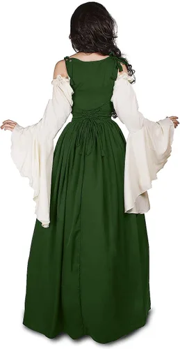 Vista 2 de Disfraz renacentista para mujer, vestido medieval para Ren Fair Halloween Cosplay