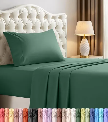 Vista 54 de Utopia Bedding - Juego de sábanas de microfibra cepillada, resistente al encogimiento y a la decoloración, de fácil cuidado, 3 piezas, tamaño Beige