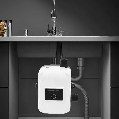 Vista 6 de Bomba de refuerzo de agua, bomba de presión de 24 V y 150 W, bomba de ducha silenciosa de 30-40 dB con control automático, impermeable IP56, motor