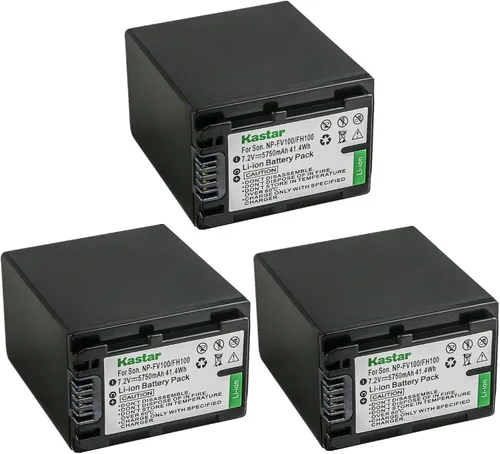 Vista 5 de Kastar Paquete de 1 batería NP-FV100 de 7,2 V 5750 mAh de repuesto para Sony DEV-30, DEV-5, DEV-50, DEV-50V, FDR-AX100, FDR-AX100E, FDR-AX700