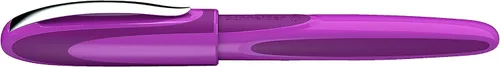 Vista 2 de Schneider Ray 168209 - Pluma estilográfica M (mediana), recargable, barril Boysenberry, cartucho de tinta borrable azul real, paquete de 1 bolígrafo