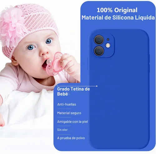 Vista 7 de Vooii Funda compatible con iPhone 11 de 6.1 pulgadas, silicona líquida suave con [forro de microfibra antiarañazos] [borde plano]