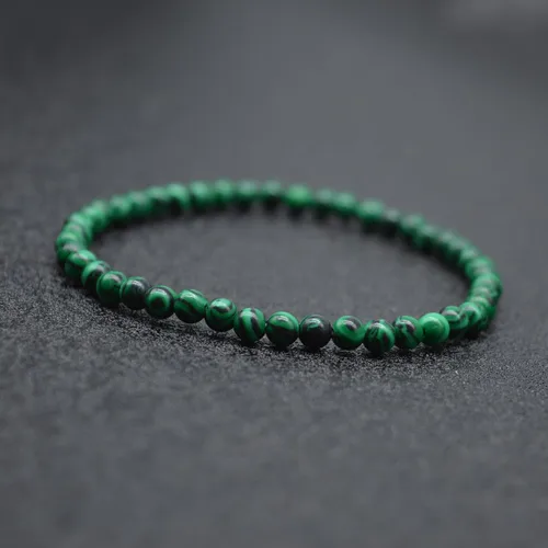 Vista 5 de Pulsera de piedras preciosas naturales con cuentas de 532 de pulgada, para parejas