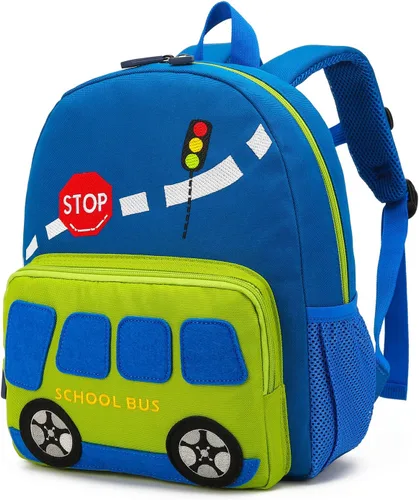 Vista 14 de willikiva Mochila Infantil con Dinosaurio en Coche para Niños y Niñas, Mochila para Preescolar, Impermeable, Tamaño único, Moderno Fiesta de música