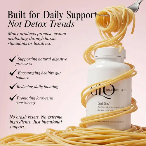 Vista 8 de Gut Glo - Alivio natural de la hinchazón, la salud intestinal, la digestión y el estreñimiento 4 en 1 probiótico, enzima digestiva, magnesio