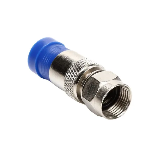 Vista 7 de RG6 - Adaptador coaxial de compresión tipo F para antena recta, paquete de 20