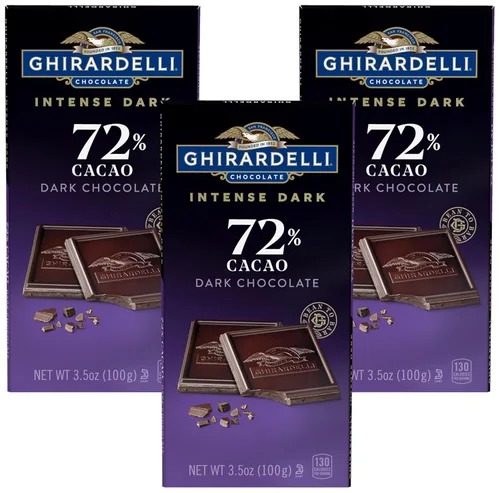 Vista 2 de GHIRARDELLI Barra de chocolate negro intenso, sal marina 60% cacao, barra de 3.5 onzas
