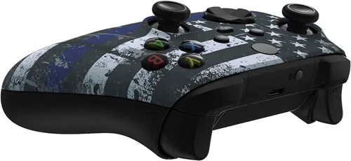 Vista 4 de Xbox Soft Touch Design Custom Gaming Controller -Soft Shell for Comfort Grip X for Microsoft Xbox (Blue Line)