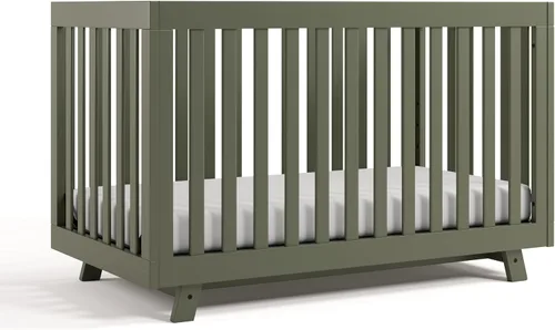 Vista 20 de Storkcraft Beckett 3 en 1 Cuna Convertible (Driftwood) – Certificado GREENGUARD Gold, Se Ajusta a Colchón de Cuna Estándar, Se Convierte en Cama
