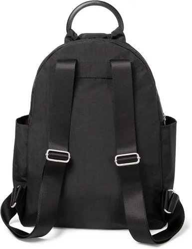 Vista 12 de Baggallini Mochila todo el día para mujer con pulsera de teléfono RFID, Negro, talla única