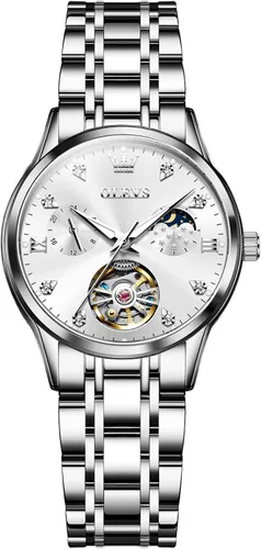 Vista 12 de OLEVS Womens Watches Stainless Steel Small Dress Fashion Luxury Watch Dorado